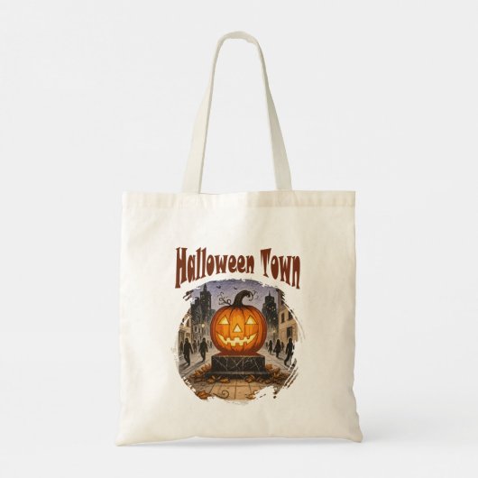 Halloween Town Tote Bag (Achterkant)