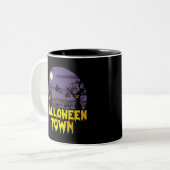 Halloween Town Tweekleurige Koffiemok (Voorkant links)