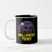 Halloween Town Tweekleurige Koffiemok (Links)
