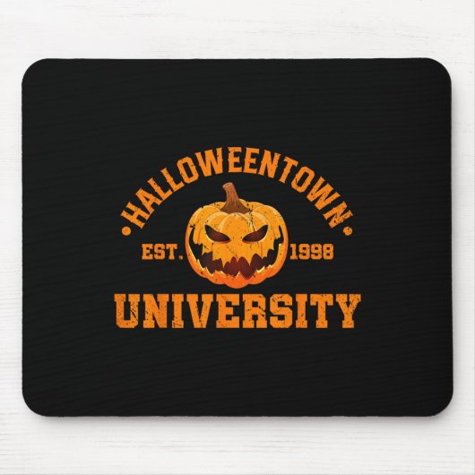 Halloween Town University Est 1998 Pompoen Hallowe Muismat (Voorkant)