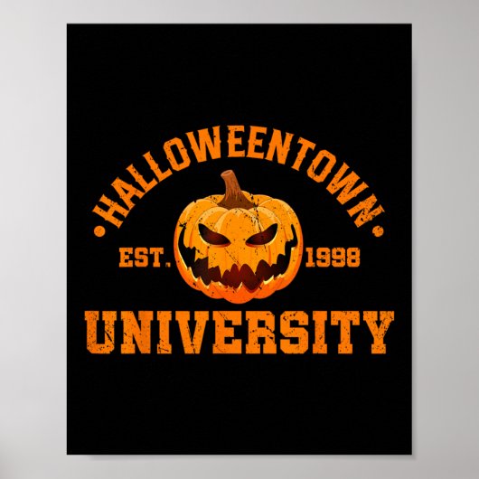 Halloween Town University Est 1998 Pompoen Hallowe Poster (Voorkant)