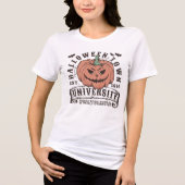 Halloween Town University herfst spooky seizoen Tri-Blend Shirt (Voorkant)