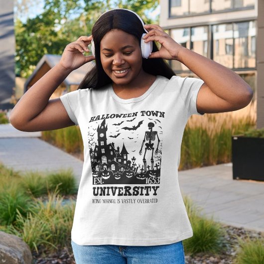 Halloween Town University - Spooky Skeleton T-shirt