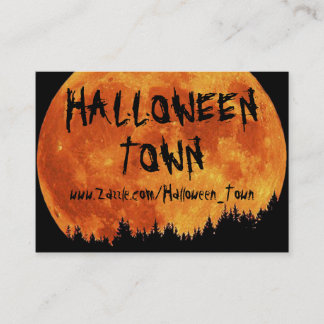 HALLOWEEN_TOWN VISITEKAARTJE