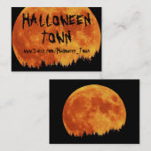 HALLOWEEN_TOWN VISITEKAARTJE (Voorkant / Achterkant)