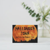 HALLOWEEN_TOWN VISITEKAARTJE (Staand voorkant)