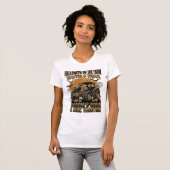 Halloween Tractor T-shirt Grappige Boerderij Heks (Voorkant volledig)