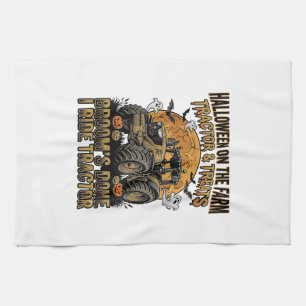 Halloween Tractor T-shirt Grappige Boerderij Heks Theedoek