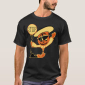 Halloween Traffic Cop Jack O"Lantern Man uit de ja T-shirt (Voorkant)