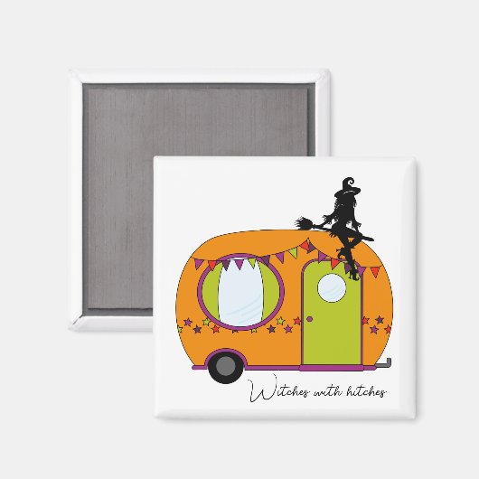 Halloween trailer rv camper magneet (Voorkant / Achterkant)