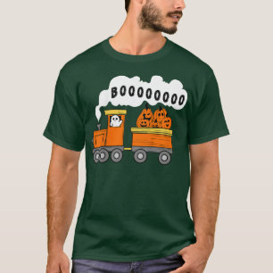 Halloween Train Boo Funny Ghost Pumpkin ToddlerBoy T-shirt