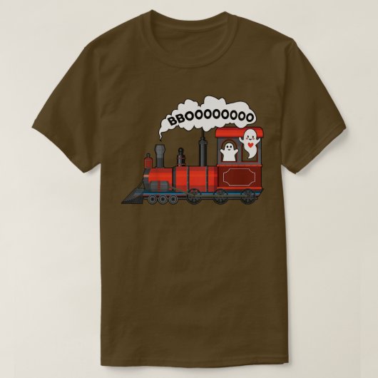 Halloween Train Boo Funny Ghost Toddler Kind Boys  T-shirt (Design voorkant)