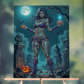 Halloween Traktatie of Zombie Vriendin w Hersenen Acryl Bord (Neutraal)