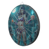 Halloween Traktatie of Zombie Vriendin w Hersenen Dartbord (Voorkant Rechts)