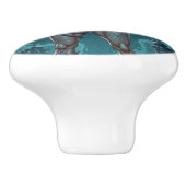 Halloween Traktatie of Zombie Vriendin w Hersenen Keramische Knop (Zijkant)