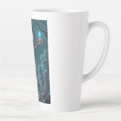 Halloween Traktatie of Zombie Vriendin w Hersenen Latte Mok (Rechts)