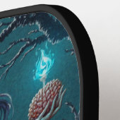 Halloween Traktatie of Zombie Vriendin w Hersenen Pickleball Paddle (Links Detail)