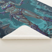 Halloween Traktatie of Zombie Vriendin w Hersenen Sherpa Deken (3/4)