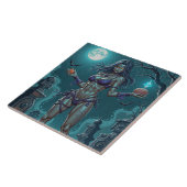 Halloween Traktatie of Zombie Vriendin w Hersenen Tegeltje (Zijkant)