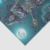 Halloween Traktatie of Zombie Vriendin w Hersenen Tissuepapier (Detail)