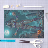 Halloween Traktatie of Zombie Vriendin w Hersenen Tissuepapier (Craft)