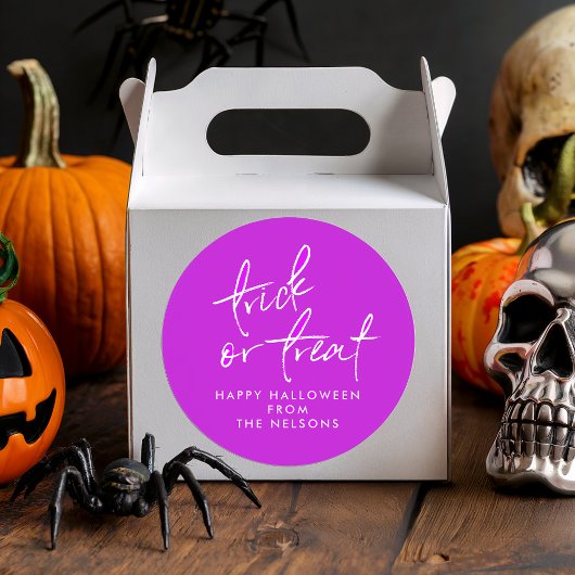 Halloween traktatie tas sticker