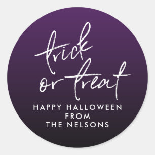 Halloween traktatie tas sticker
