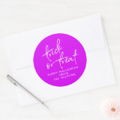 Halloween traktatie tas sticker (Envelop)