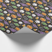 Halloween traktaties cadeaupapier (Hoek)