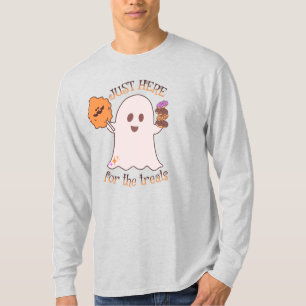 Halloween traktaties spook en snoepjes t-shirt
