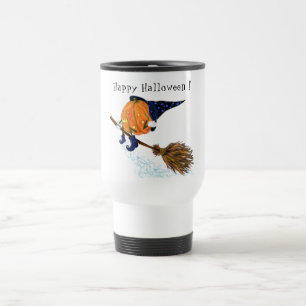 Halloween Travel Mug Witch Pumpkin Vliegende zaal Reisbeker