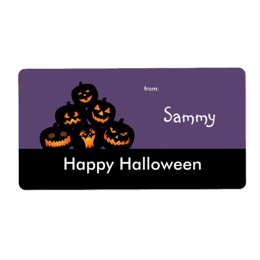 Halloween Treat Bag Label (Voorkant)