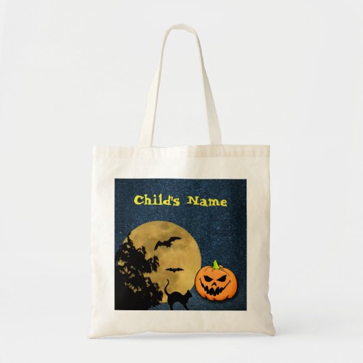 Halloween Treat bag Personaliseren voor kind Tote Bag (Voorkant)