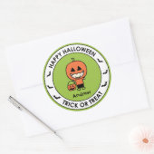 Halloween Treat Bag Sticker Label (Envelop)