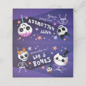 Halloween Treat Bag Topper, DIY Goodie Bag Label Plaatskaartje (Buitenkant ongevouwen)