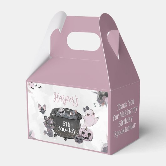 Halloween Treat Box Bedankdoosjes (Voorkant Zijde)