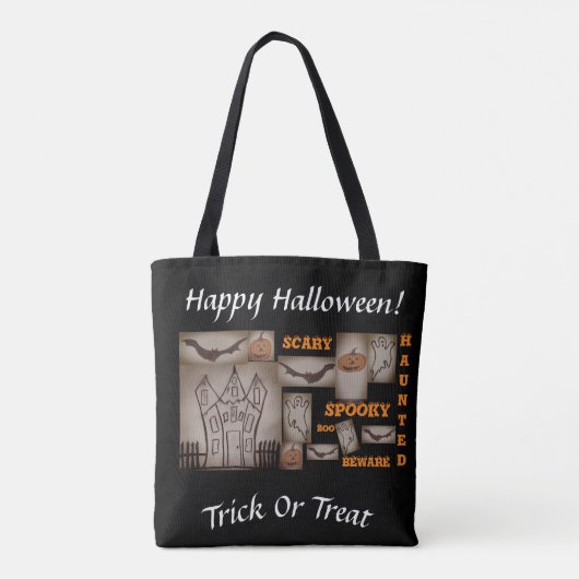 Halloween Treat Canvas tas (Achterkant)