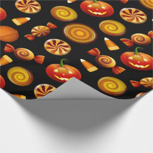 Halloween Treat Glossy Wrapping Paper, 30 x 6 inch Cadeaupapier