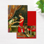 Halloween Treat Label Visitekaartjes (Bureau)