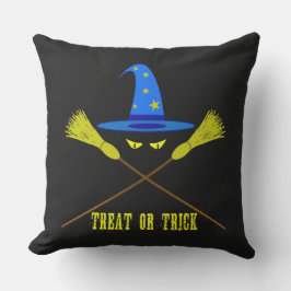 Halloween Treat of Trick Black Buitenkussen