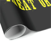 Halloween Treat of Trick Black Cadeaupapier (Rol Hoek)