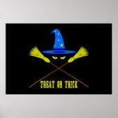 Halloween Treat of Trick Black Poster (Voorkant)
