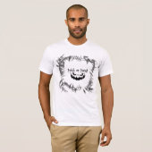 Halloween "Treat or Trick" monster modern design T-shirt (Voorkant volledig)