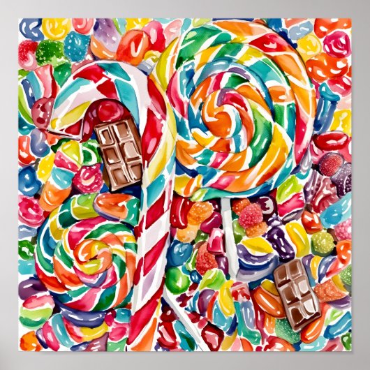 Halloween Treats Collage Poster (Voorkant)