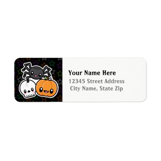 Halloween Treats return address labels (Voorkant)