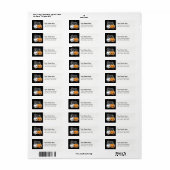 Halloween Treats return address labels (Full Sheet)