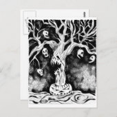 Halloween Tree Briefkaart (Voorkant / Achterkant)