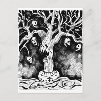 Halloween Tree Briefkaart