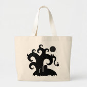 Halloween Tree Grote Tote Bag (Voorkant)