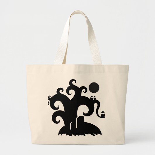 Halloween Tree Grote Tote Bag (Voorkant)